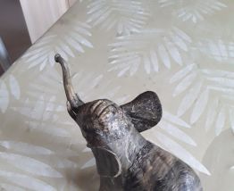 Éléphant en coquille d huitres