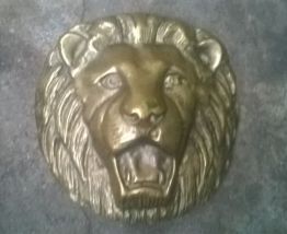 Grosse boucle de ceinture Lion 