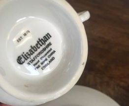 Tasse et sous-tasse Janvier/January angleterre