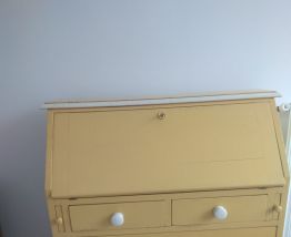 Bureau secrétaire bois massif