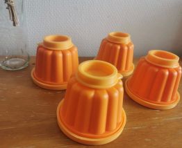 4 x moules à flan vintage Guardini