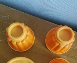 4 x moules à flan vintage Guardini