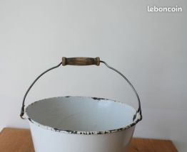 Seau émaillé années 40/50