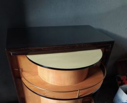 Rare meuble bar a rotation année 60-70
