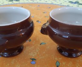  6 bols soupières  têtes de lions Emile Henry