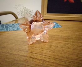 Soliflore vintage rose orangé pied en étoile