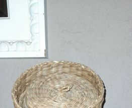 3 boîtes gigognes en fibre naturelle tressée