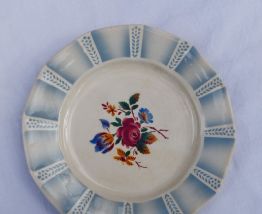 Lot 4 assiettes plates Sarreguemines "Claude"