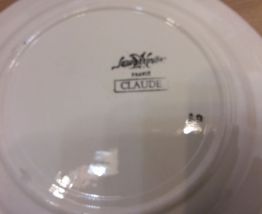 Lot 4 assiettes plates Sarreguemines "Claude"