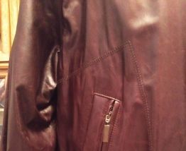 manteau cuir homme