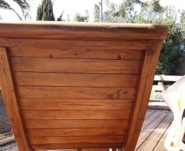 2 rocking chairs bois massif