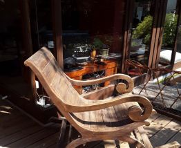 2 rocking chairs bois massif