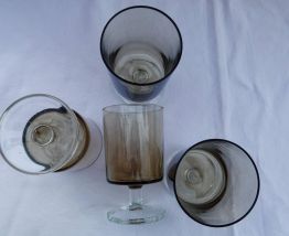 Lot 4 grands verres luminarc vintage