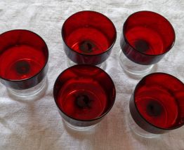 Lot 5 coupes luminarc vintage