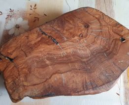 COUPE EN BOIS D'OLIVIER MASSIF ORIGINE ITALIE FAIT MAIN
