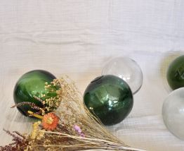 5 flotteurs de marine, 3 verts, 2 transparents