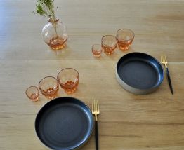  12 petits verres rosés