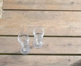 Plateau bambou cerclé de métal 