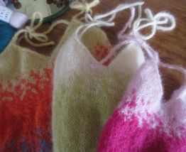 top en mohair et soie