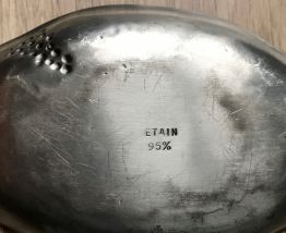 vide poche en étain