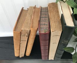 Ensemble de 6 livres anciens pour déco