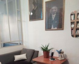 Petite table vintage pieds compas