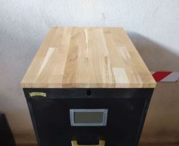 Casier industriel 3 tiroirs ronéo année 70