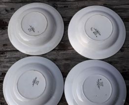 assiettes creuses sarreguemines décor anjou