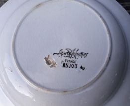 assiettes creuses sarreguemines décor anjou