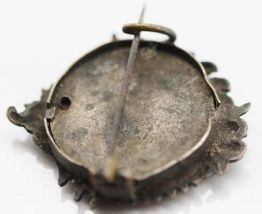 Broche vintage porte photo