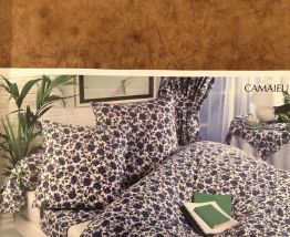 Parure de lit petites fleurs bleues 