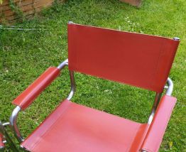 Paire de Fauteuils année 70 design esprit du b34 breuer