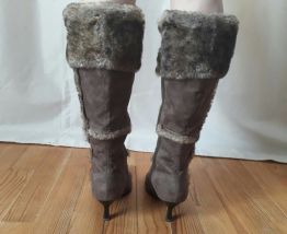 Bottes hautes à fourrure - Vintage