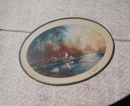 tableau pastel g martel 19 eme paysage tbe 