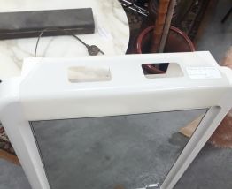 armoire de toilette pvc avec miroir et éclairage