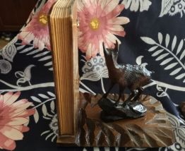 lot serre livres bois biches 