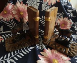 lot serre livres bois biches 