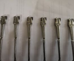 LOT 6 petites cuillères publicitaires caisse épartgne écureu