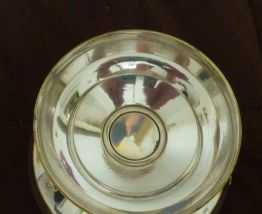 Coupe vintage art déco métal argenté