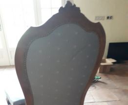 Fauteuil malade à crémaillère 