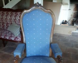 Fauteuil malade à crémaillère 