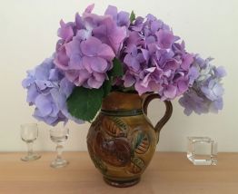 Vase Pichet Vintage Aux Couleurs d'Automne En Céramique