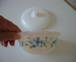 sucrier arcopal myosostis  5 cm sans couvercle 12 avec 