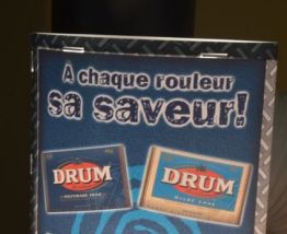 Lampe publicitaire (tabac) DRUM  