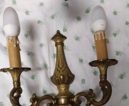 Lustre et appliques en bronze