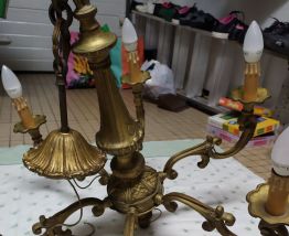 Lustre et appliques en bronze