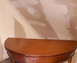 Table ronde en merisier massif 4 personnes