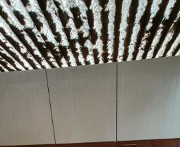 Buffet cuisine formica blanc et marron