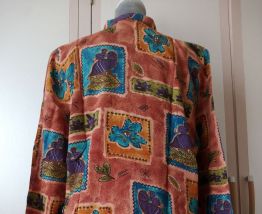 Chemise  droite multicolore Taille 42 création maison