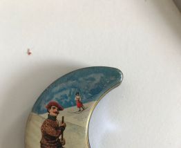 BOITE LACKERLI HUSS 1925-1930 SKIEUR TBE 